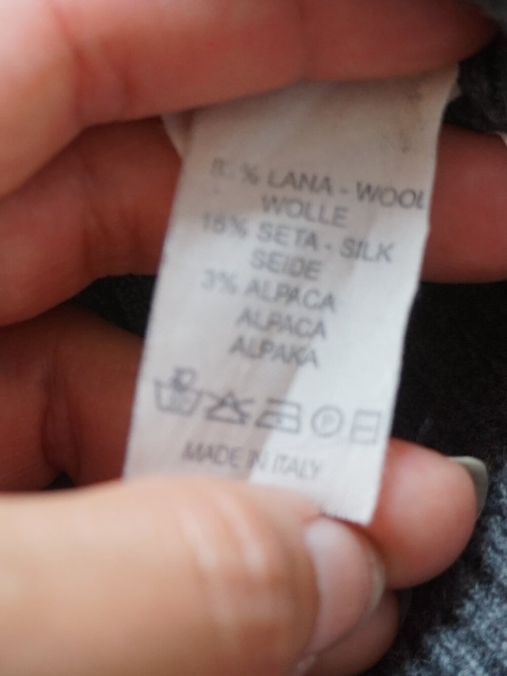 Vintage Rivamonti Wool Alpaca Silk Blend Plaid Cardigan – Made in Italy - Picture 5 of 11